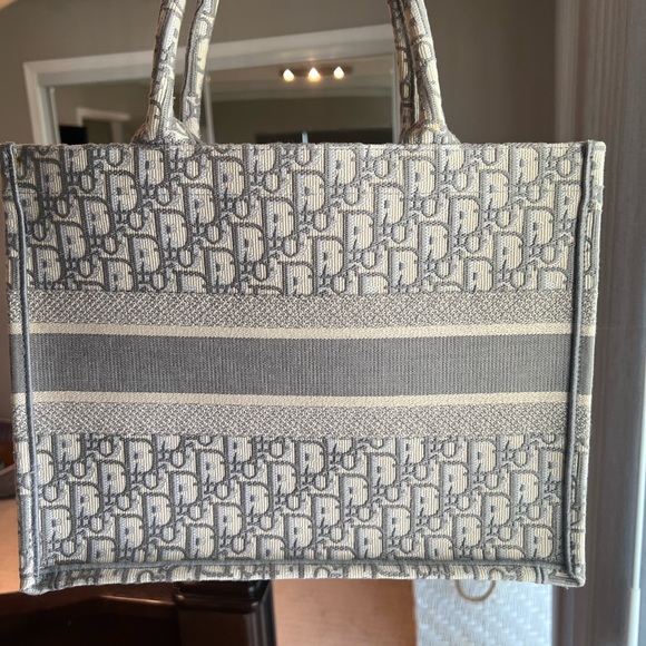 Dior medium book tote grey - Picture 2 of 9